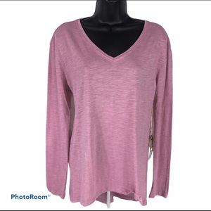 True Craft Ladies Long Sleeve V Neck T-Shirt